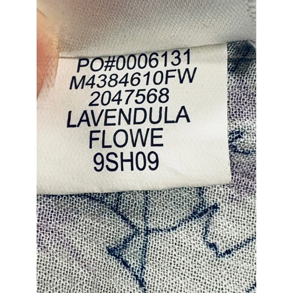 Fever Floral Ruffle Hem Boho Blouse Women's Medium 100% Rayon